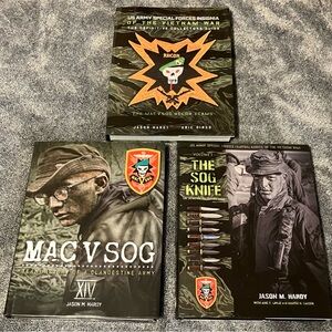 JASON HARDY MAC V SOG VIETNAM WAR BOOKS SIGNED 2 LIMITED EDITION SPECIAL FORCES